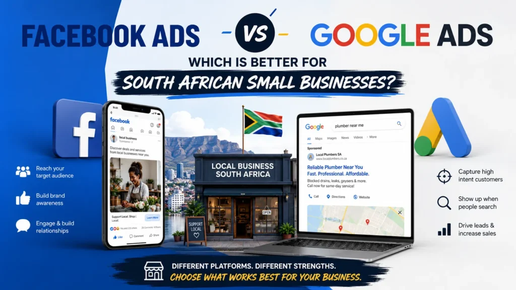 Facebook Ads vs Google Ads — Which Is Better for South African Small Businesses?