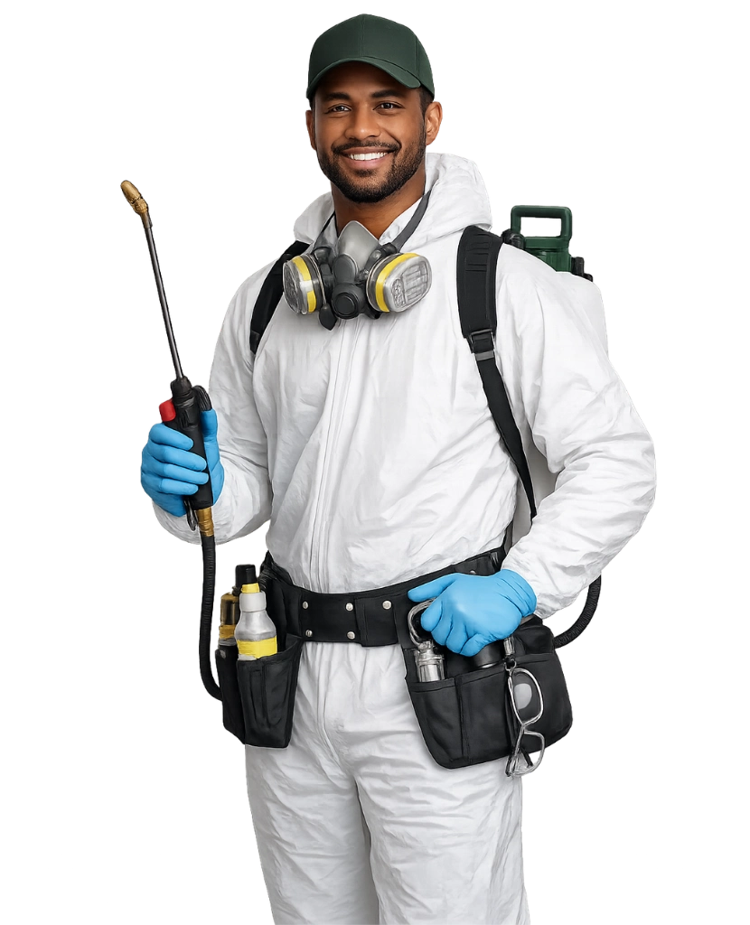 Professional pest control technician in South Africa — web design for pest control