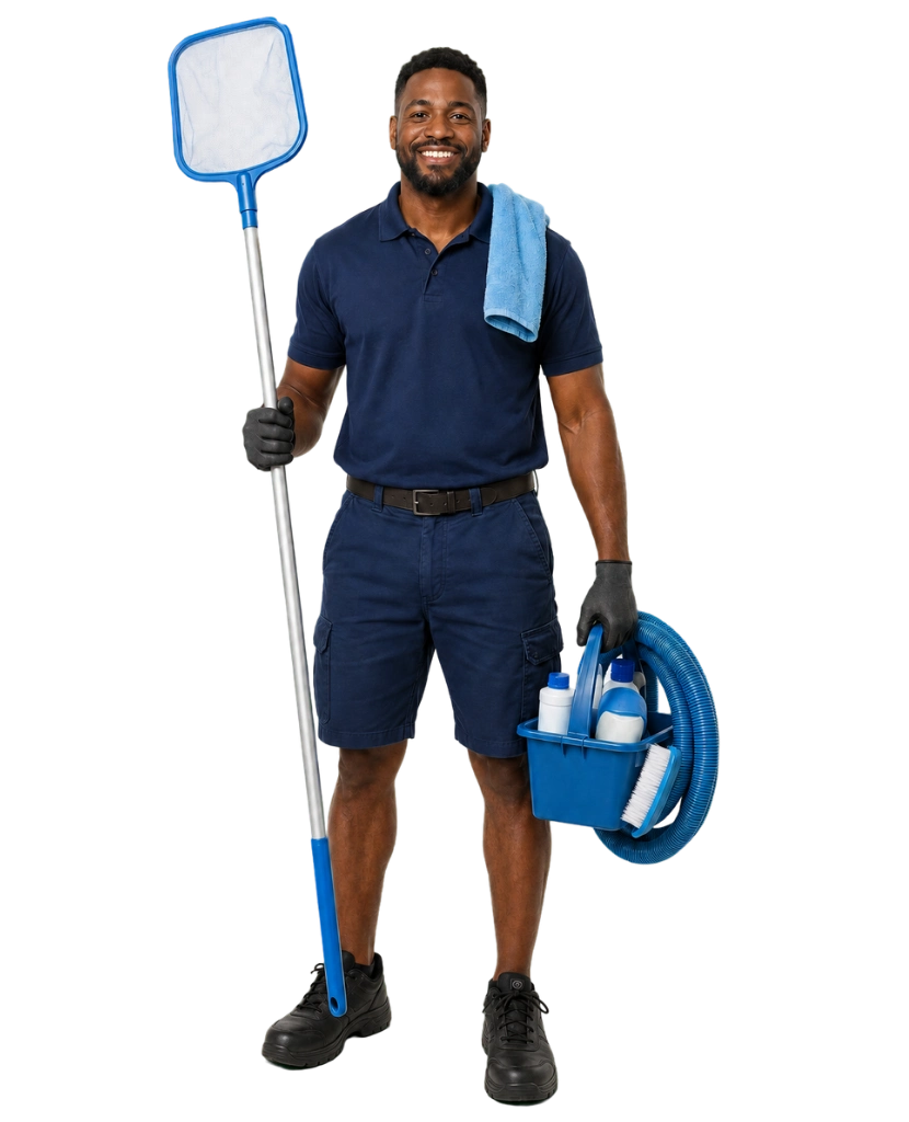 Professional pool cleaner in South Africa — web design for pool cleaning services
