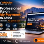 The Webster – get a professional website on monthly payment in South Africa from R250 per month with no upfront cost